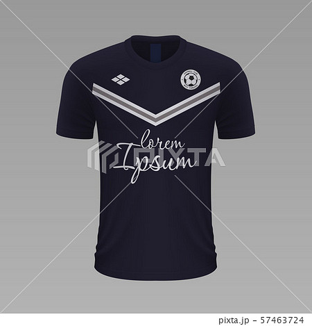 Realistic soccer shirt. Vector illustration 57463724