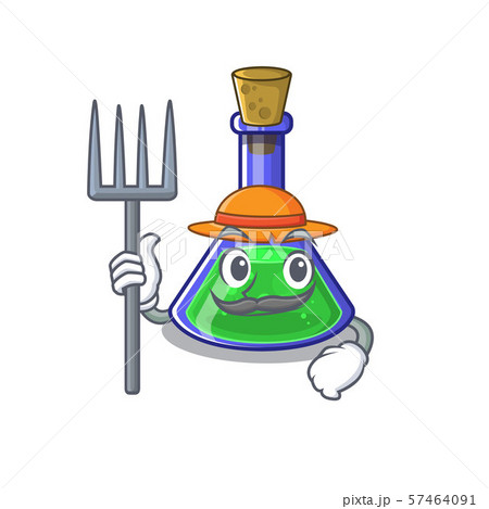 Farmer magic potion in a mascot bottle 57464091