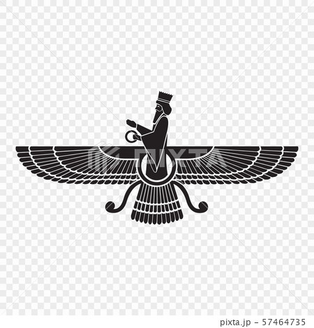 Symbol of Zoroastrianism isolated 57464735