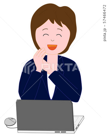 コンピューターを楽しむユーザー 57466472