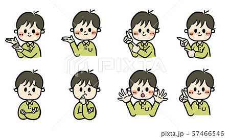 基本ポーズセット　男性　ポロシャツ 57466546