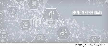 Employee Referrals Icon Set & Web Header Banner Employee Referrals Icon Set & Web Header Banner 57467493