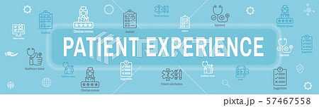 Patient Satisfaction Icon Set & Web Header Banner 57467558