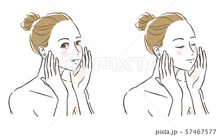 女性スキンケアイメージ　セット 57467577
