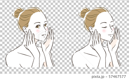 女性スキンケアイメージ　セット 57467577