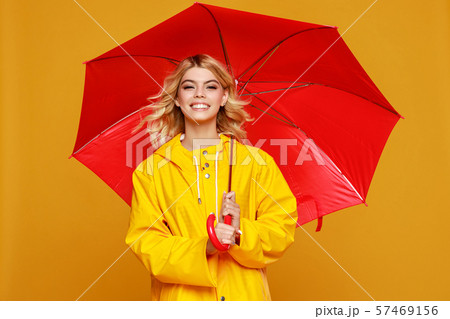 young happy emotional cheerful girl laughing  with 57469156