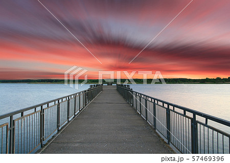 Sunset on the lake Sunset on the lake 57469396