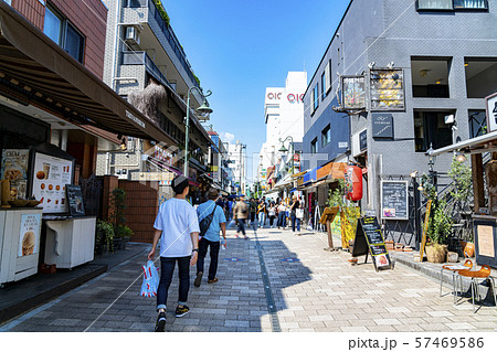 東京都 吉祥寺 七井橋通りの写真素材