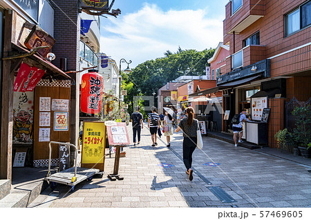 東京都 吉祥寺 七井橋通りの写真素材