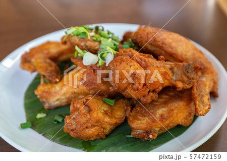 Fried Chicken Wings with Fish Sauce. Fried Chicken Wings with Fish Sauce. 57472159