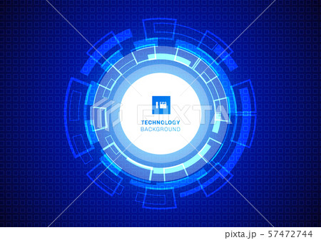 Abstract circle digital business technology blue Abstract circle digital business technology blue 57472744