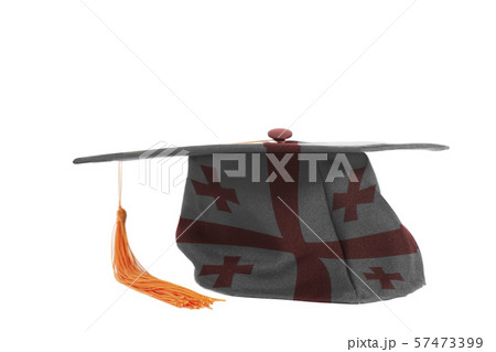 Flag of Georgia on Graduation Cap 57473399