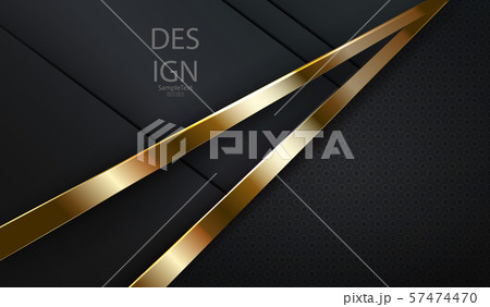 Abstract textured dark background with stripes of a golden hue 57474470