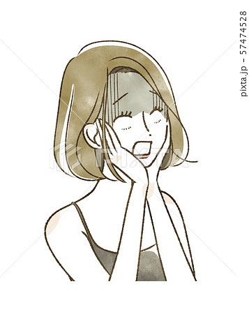 女性-驚き・ショック 女性-驚き・ショック 57474528