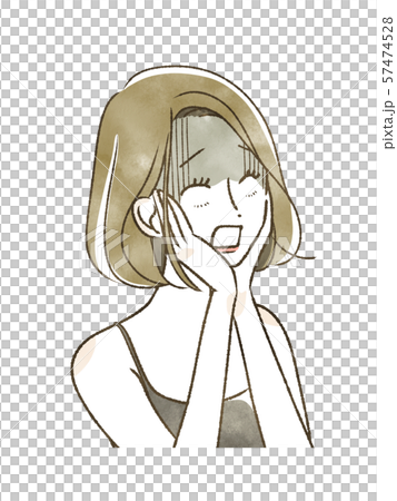 女性-驚き・ショック 女性-驚き・ショック 57474528