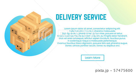 Delivery service concept. Stack of boxes for Delivery service concept. Stack of boxes for 57475600