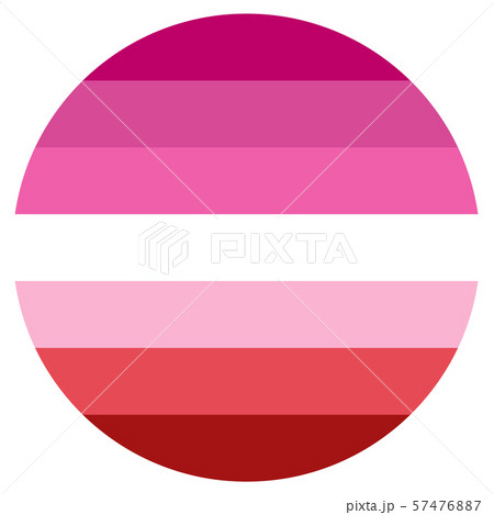 LGBT Flag, round shape icon on white background 57476887