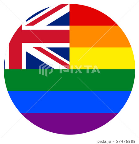LGBT Flag, round shape icon on white background LGBT Flag, round shape icon on white background 57476888