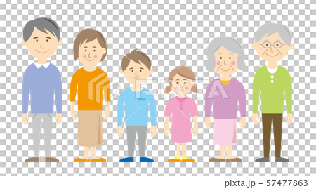 三世代家族イメージ 57477863
