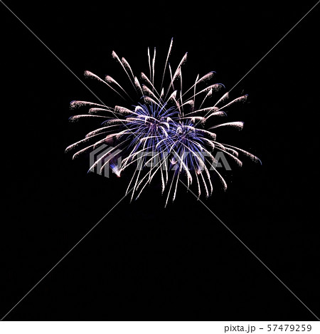 Beautiful colorful fireworks on the water surface. 57479259