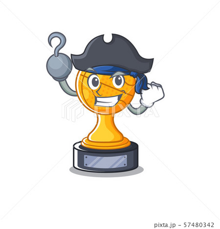 Pirate basketball trophy isolated in the mascot 57480342