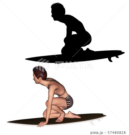 3d surfing man 3d surfing man 57480828