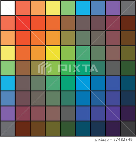 Polychrome Multicolor Spectral Rainbow Grid of 9x9 Polychrome Multicolor Spectral Rainbow Grid of 9x9 57482349