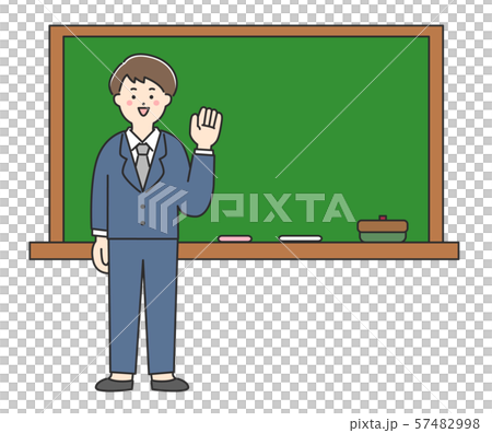 黒板と男性 57482998