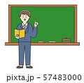 黒板と男性 57483000