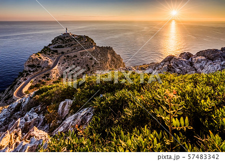 Lighthouse at Cap Formentor during sunrise 57483342
