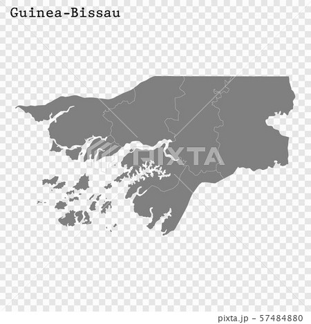 High quality map with borders