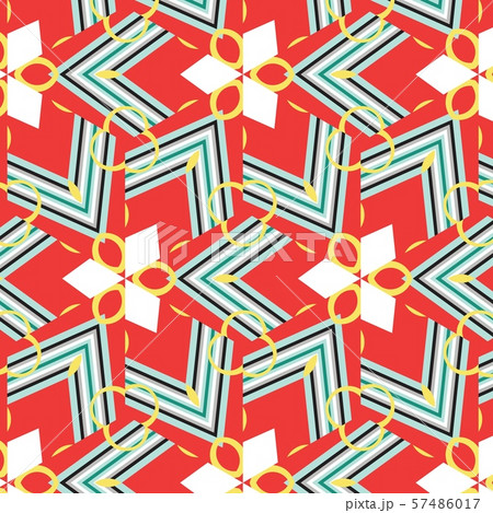 Vintage geometric pattern in retro 80s style. Textile fashionable retro design. 57486017