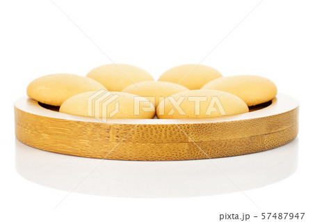 Sweet sponge biscuit isolated on white Sweet sponge biscuit isolated on white 57487947