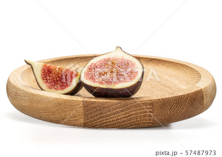 Fresh fig fruit isolated on white 57487973