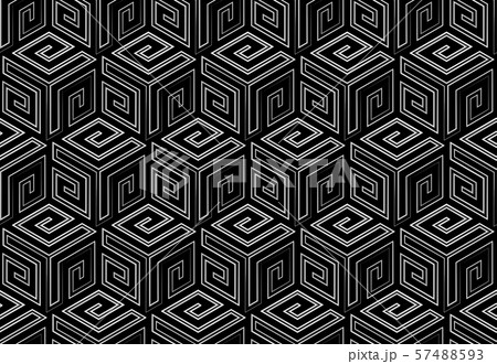 Abstract geometric pattern with stripes, lines. Abstract geometric pattern with stripes, lines. 57488593