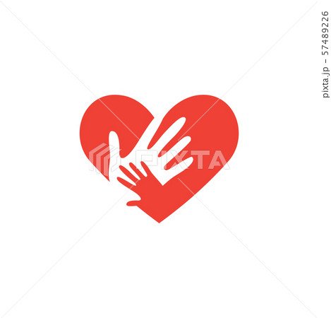 Palm hand graphic design template vector isolated 57489226
