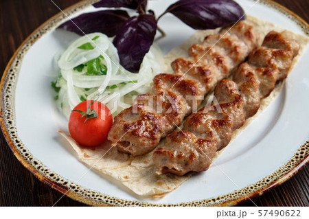 meat dish lula kebab 57490622