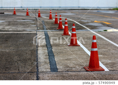 Traffic cone used in street Traffic cone used in street 57490949