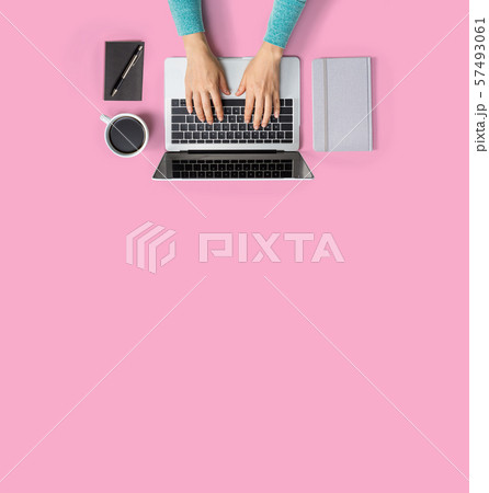 Person using a laptop computer Person using a laptop computer 57493061