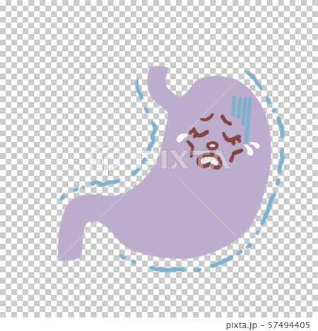 弱る胃 キャラクターイラスト 弱る胃 キャラクターイラスト 57494405