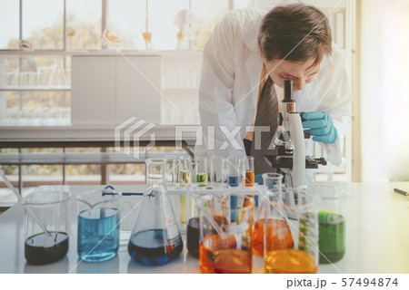 Portrait of Professor working in lab Portrait of Professor working in lab 57494874