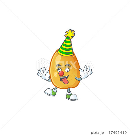 Clown fragrant pear cartoon character with mascot Clown fragrant pear cartoon character with mascot 57495419