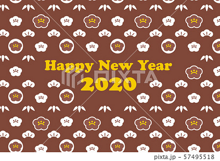 2020年　年賀状　松竹梅　チョコレート 57495518