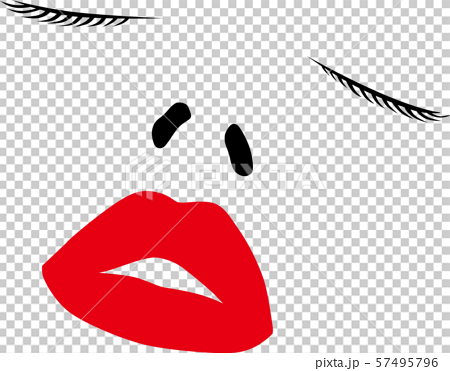 Illustration of a woman's face 57495796