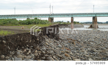 豪雨被害 鬼怒川の氾濫 57495909
