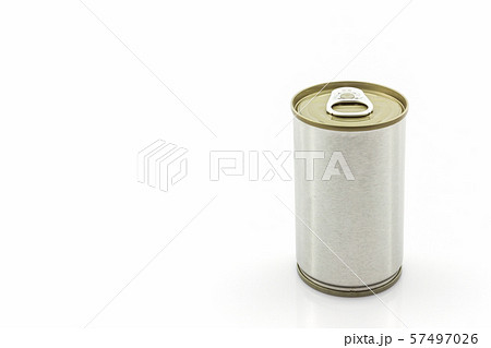 Aluminum tin can on white background. 57497026