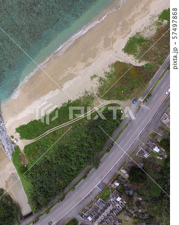 沖縄本島 西海岸〜ドローンで空撮(国道58号線沿い/沖縄県国頭郡国頭村) 沖縄本島 西海岸〜ドローンで空撮(国道58号線沿い/沖縄県国頭郡国頭村) 57497868