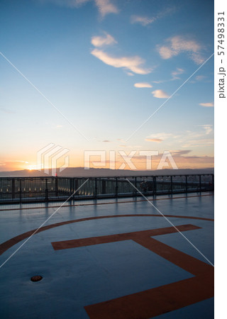 あべのハルカス ヘリポートの夕景 57498331