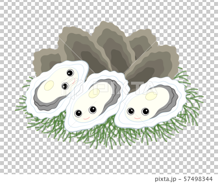 牡蠣 キャラクター イラストのイラスト素材