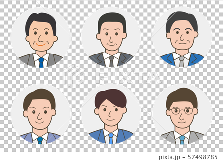 人物アイコン 男性 ビジネスマンのイラスト素材